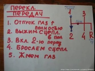 Как нужно трогаться на механике?